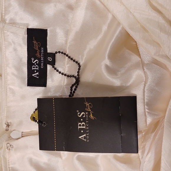ABS Allen Schwartz Collection Ivory Cocktail Dress NEW- Sz. 8 - Picture 13 of 16